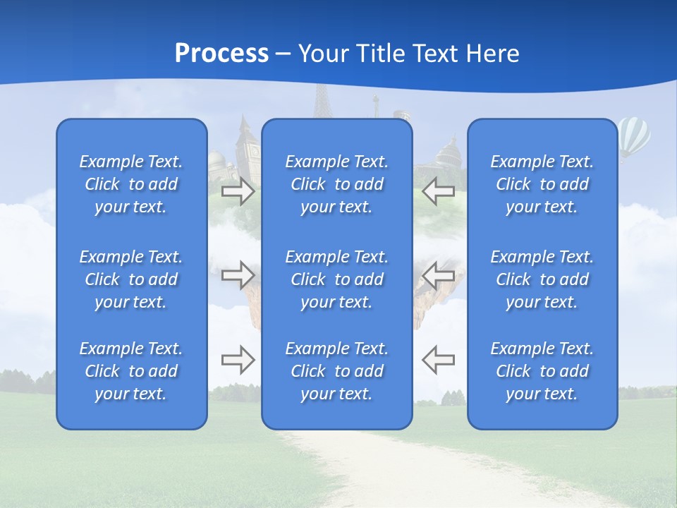 Retro City Isolated PowerPoint Template