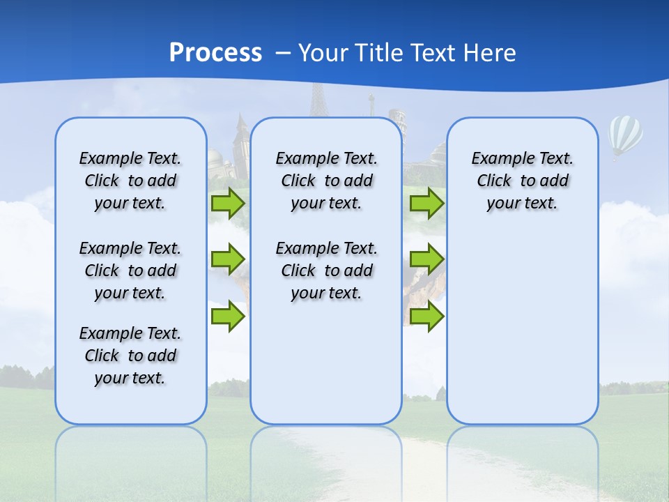 Retro City Isolated PowerPoint Template