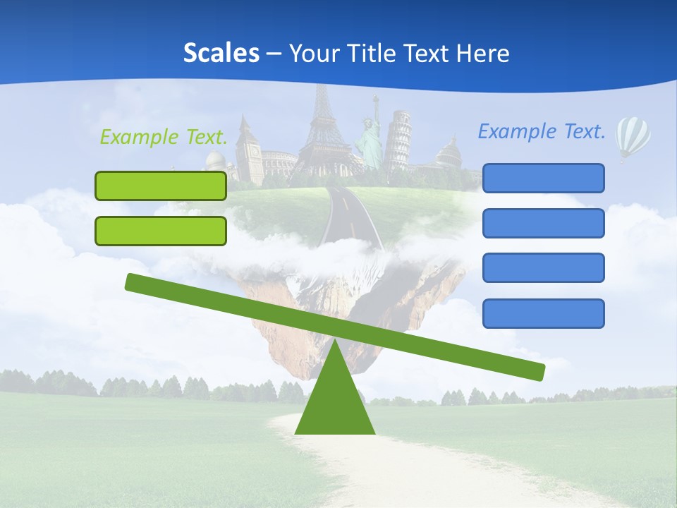 Retro City Isolated PowerPoint Template