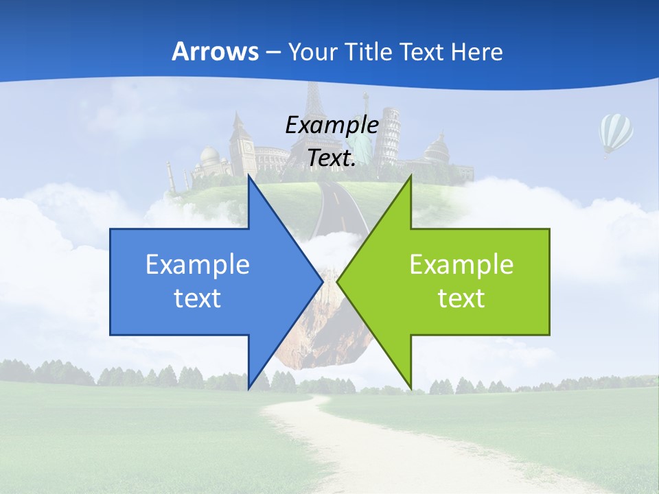 Retro City Isolated PowerPoint Template