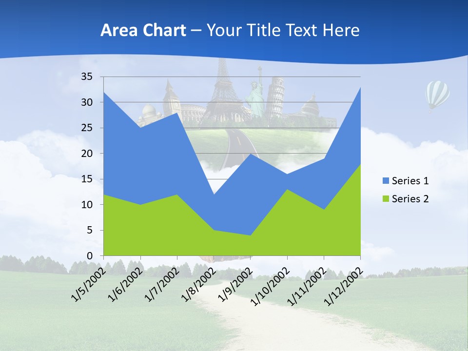 Retro City Isolated PowerPoint Template