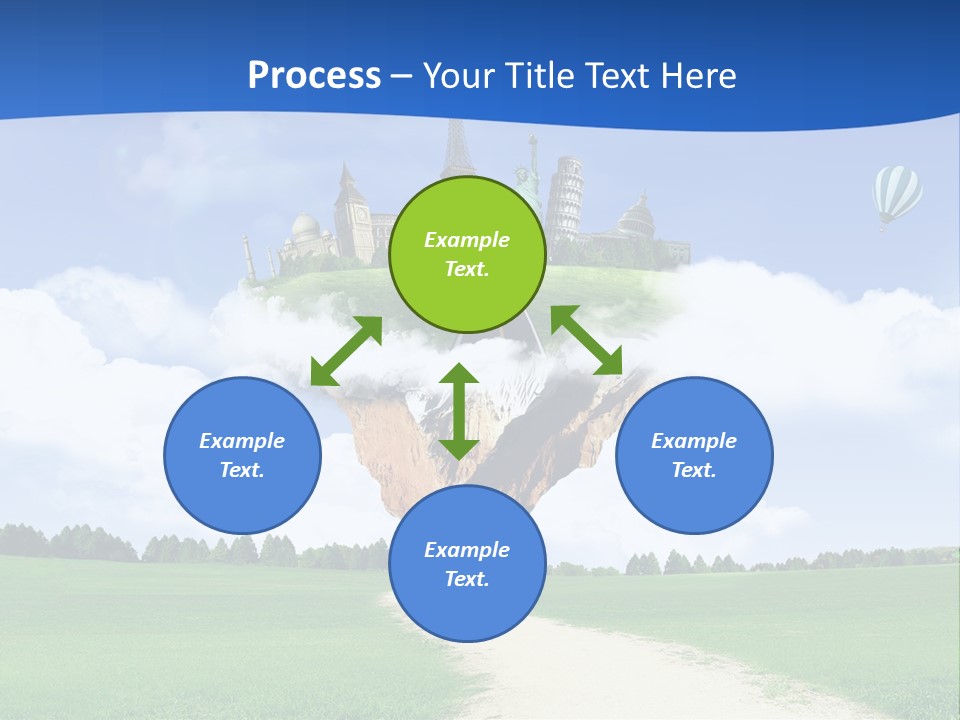 Retro City Isolated PowerPoint Template