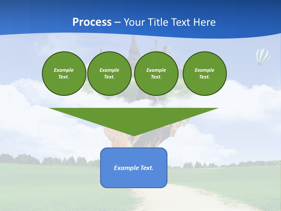 Retro City Isolated PowerPoint Template
