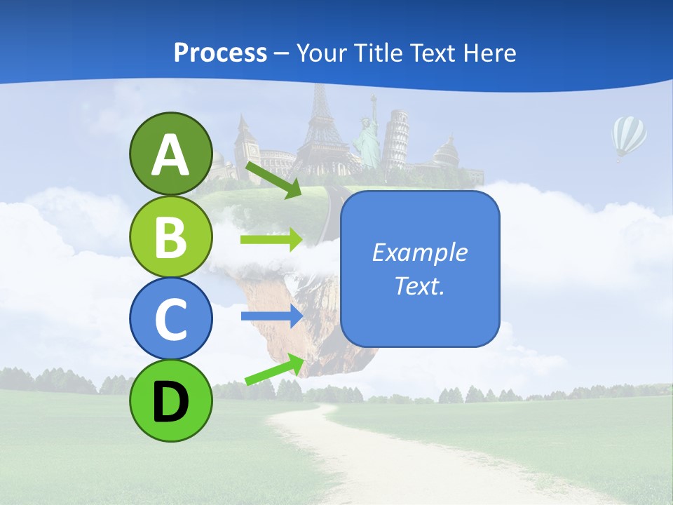 Retro City Isolated PowerPoint Template