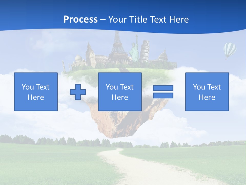 Retro City Isolated PowerPoint Template