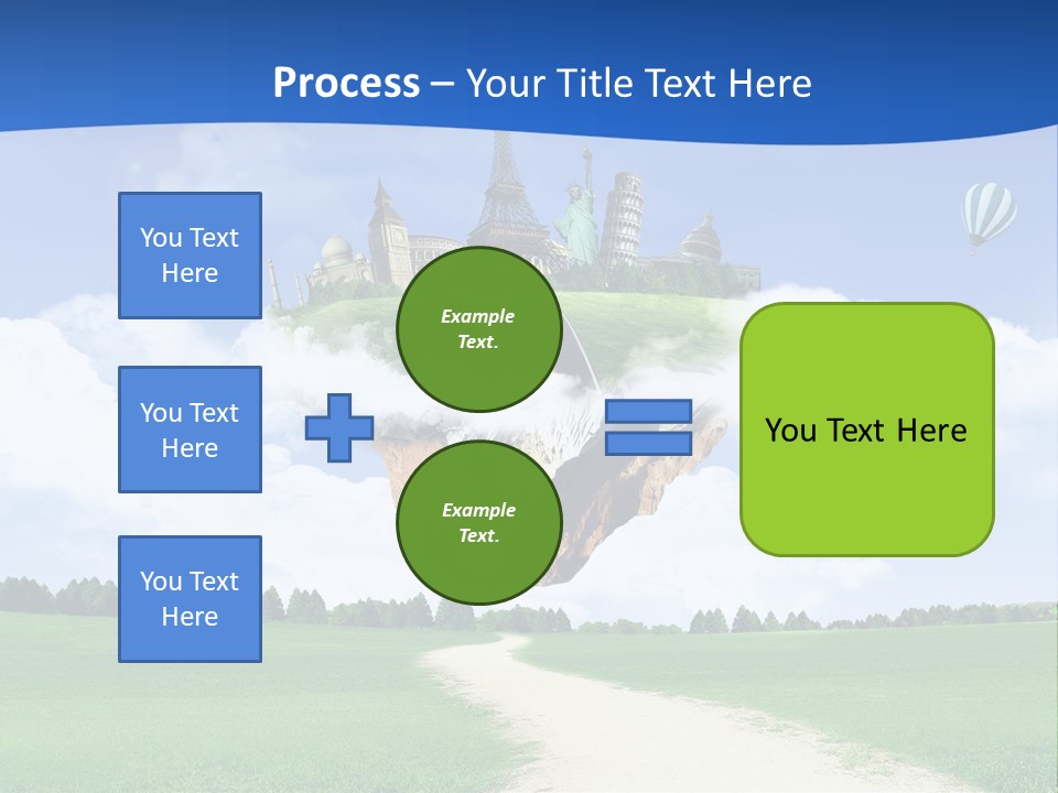 Retro City Isolated PowerPoint Template