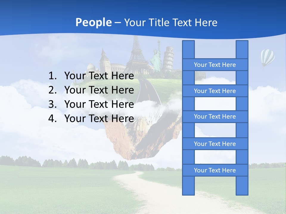 Retro City Isolated PowerPoint Template