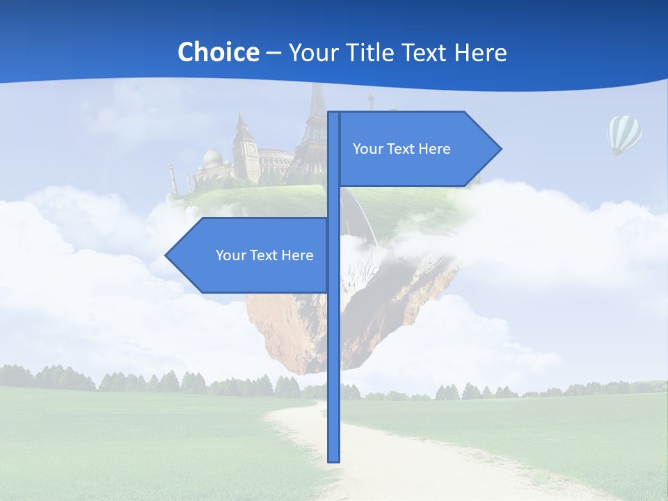 Retro City Isolated PowerPoint Template