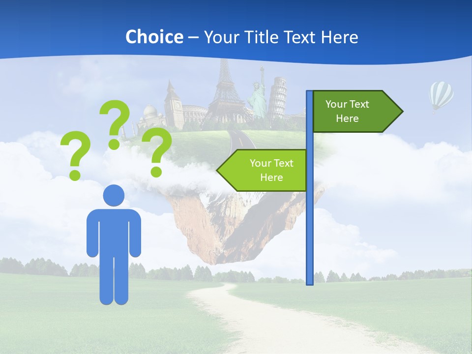Retro City Isolated PowerPoint Template