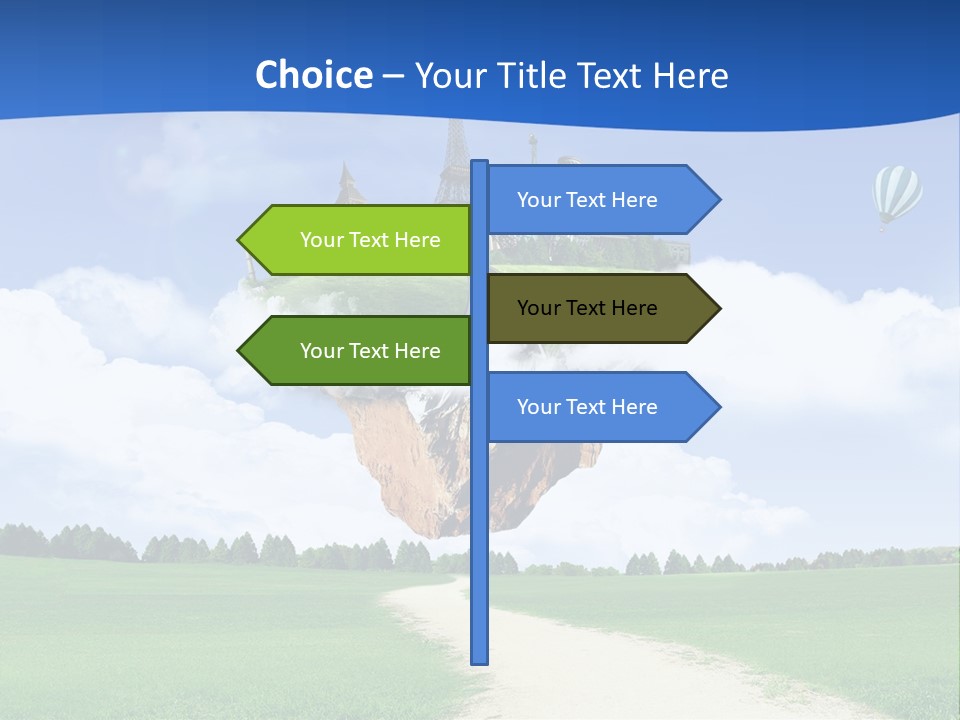 Retro City Isolated PowerPoint Template
