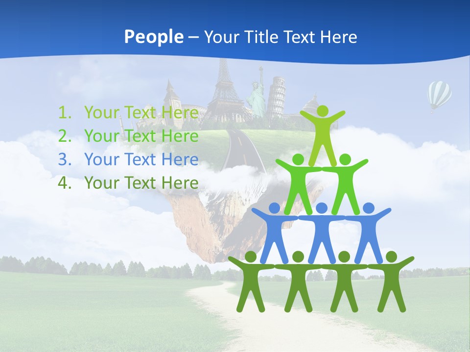 Retro City Isolated PowerPoint Template