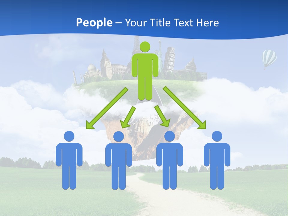 Retro City Isolated PowerPoint Template