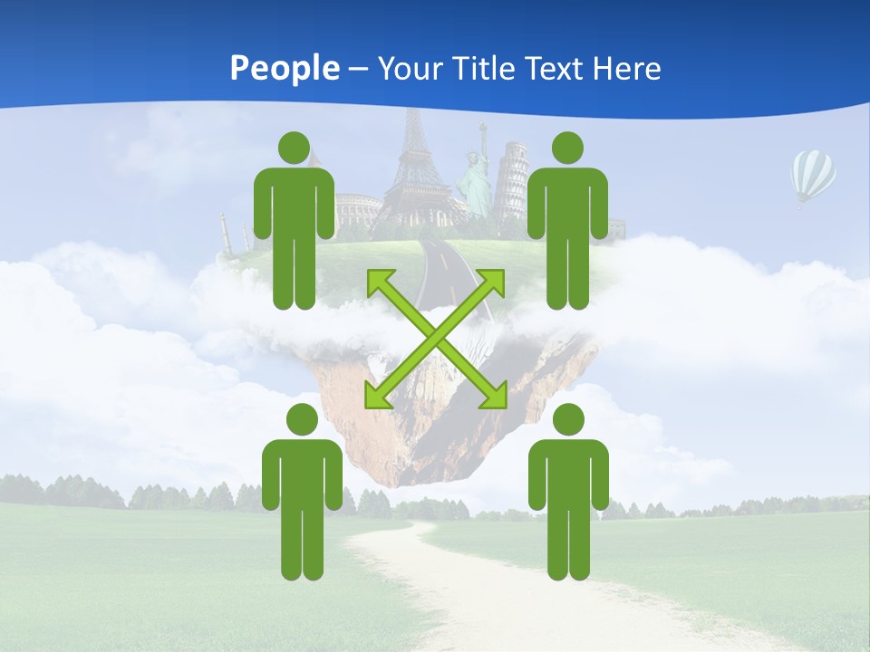 Retro City Isolated PowerPoint Template