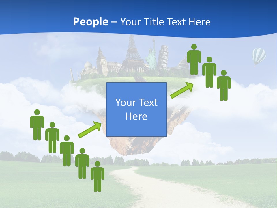 Retro City Isolated PowerPoint Template
