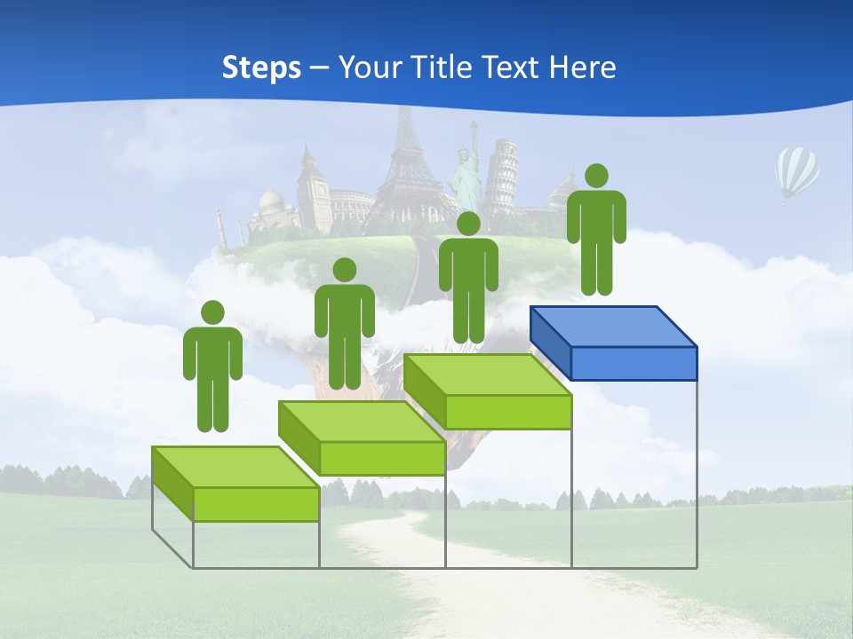 Retro City Isolated PowerPoint Template