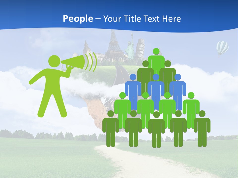 Retro City Isolated PowerPoint Template