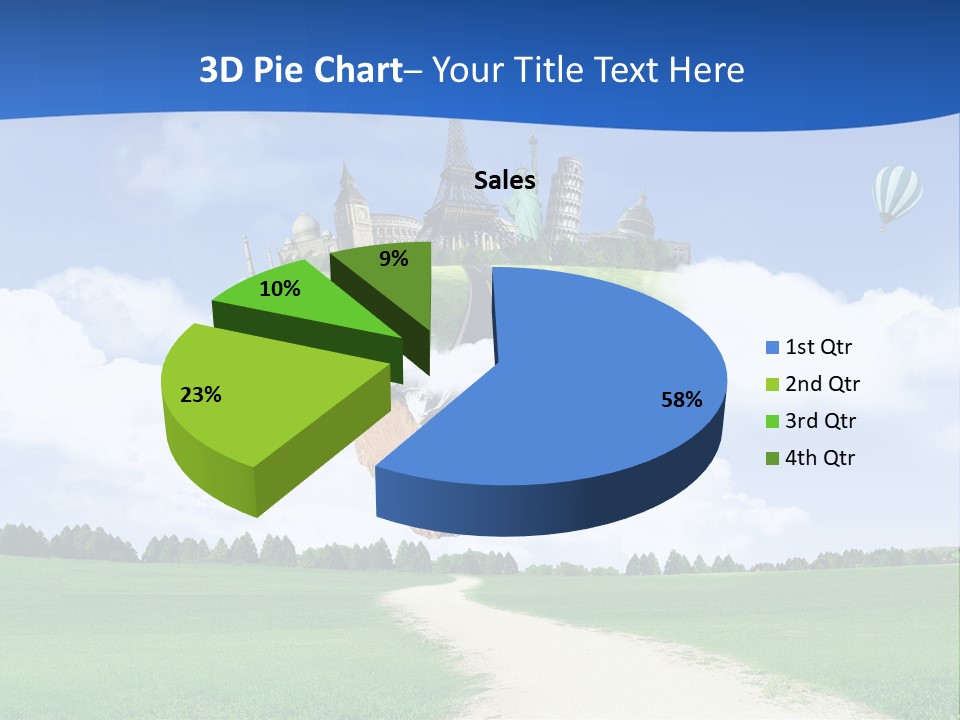 Retro City Isolated PowerPoint Template