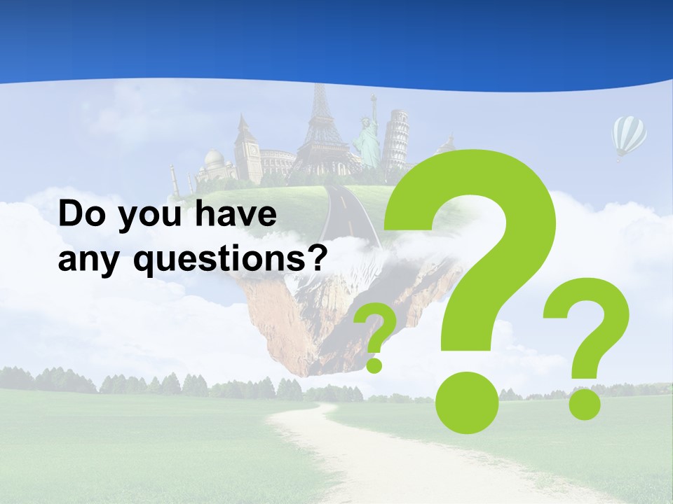 Retro City Isolated PowerPoint Template