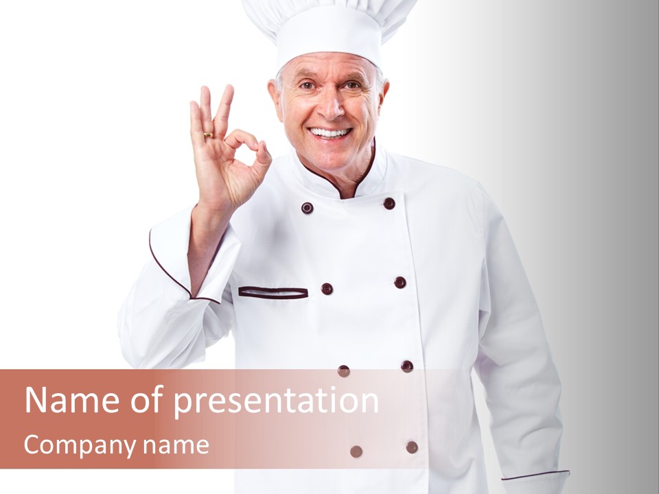 Hat Male Cook PowerPoint Template