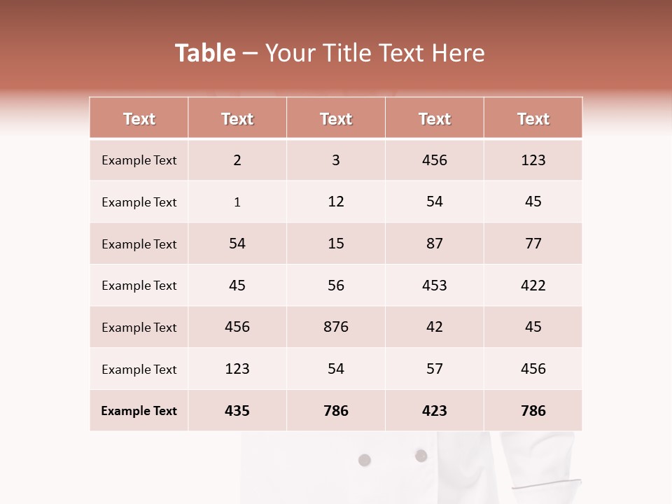 Hat Male Cook PowerPoint Template