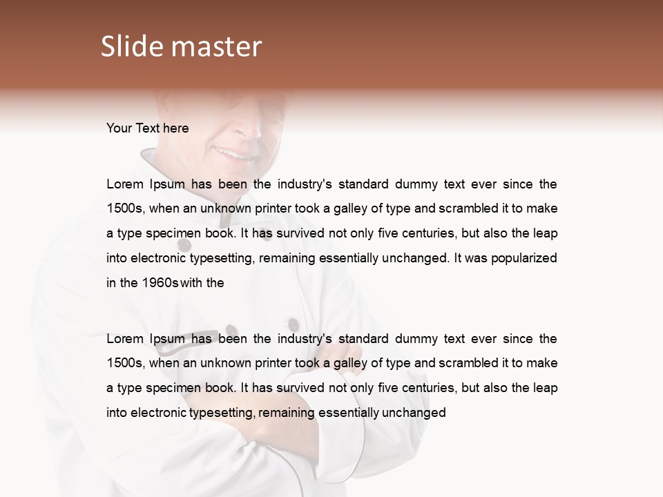 Recipe Hat Male PowerPoint Template