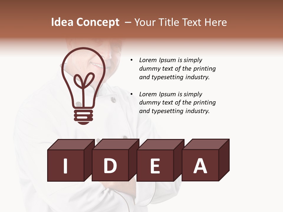 Recipe Hat Male PowerPoint Template