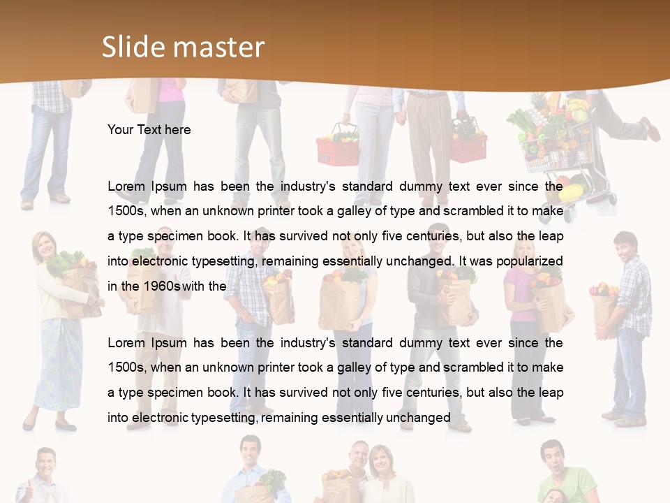 Market Men Senior PowerPoint Template