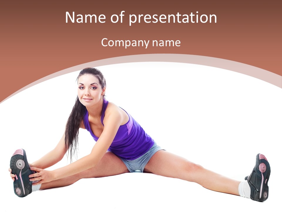 Joy Flexibility Exercises PowerPoint Template