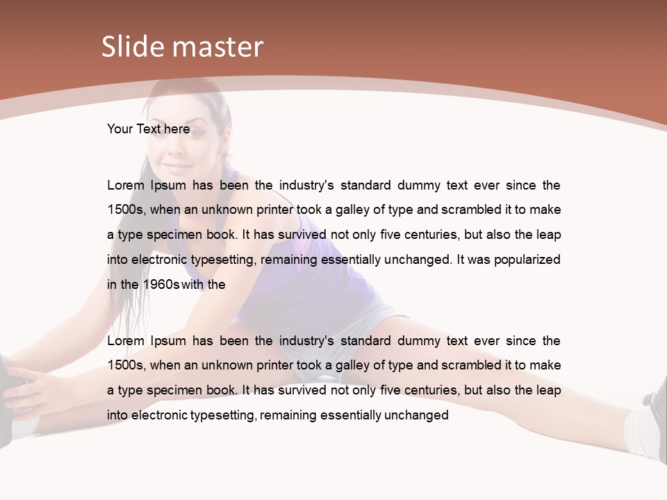 Joy Flexibility Exercises PowerPoint Template