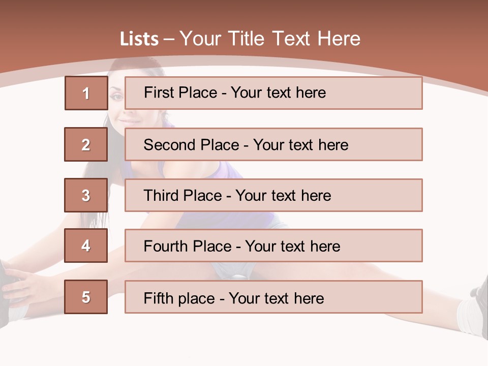 Joy Flexibility Exercises PowerPoint Template