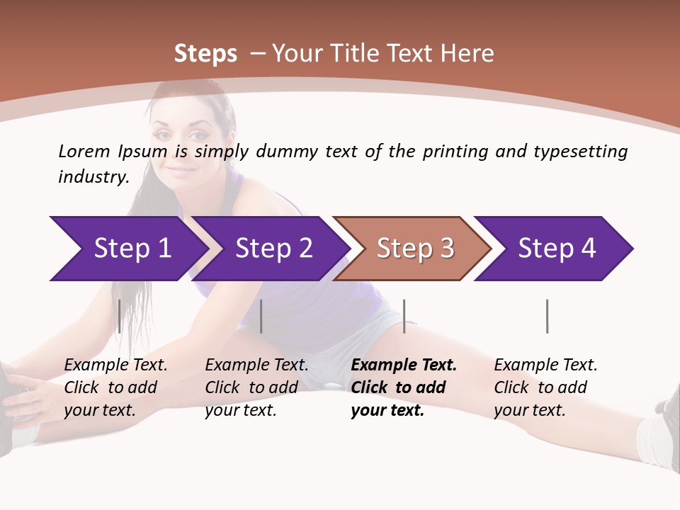 Joy Flexibility Exercises PowerPoint Template