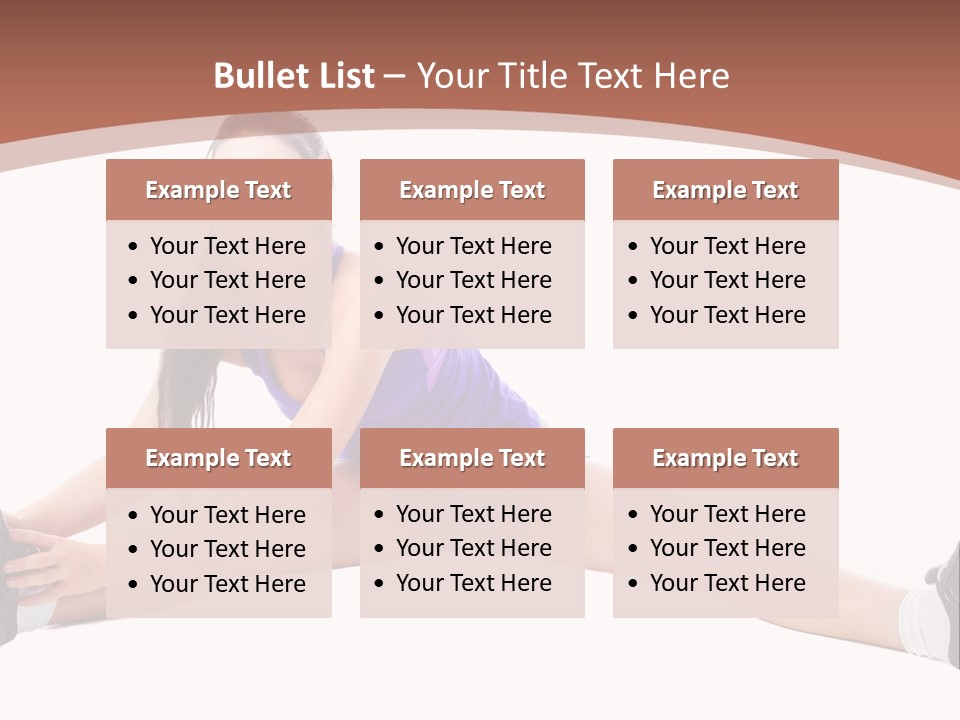 Joy Flexibility Exercises PowerPoint Template