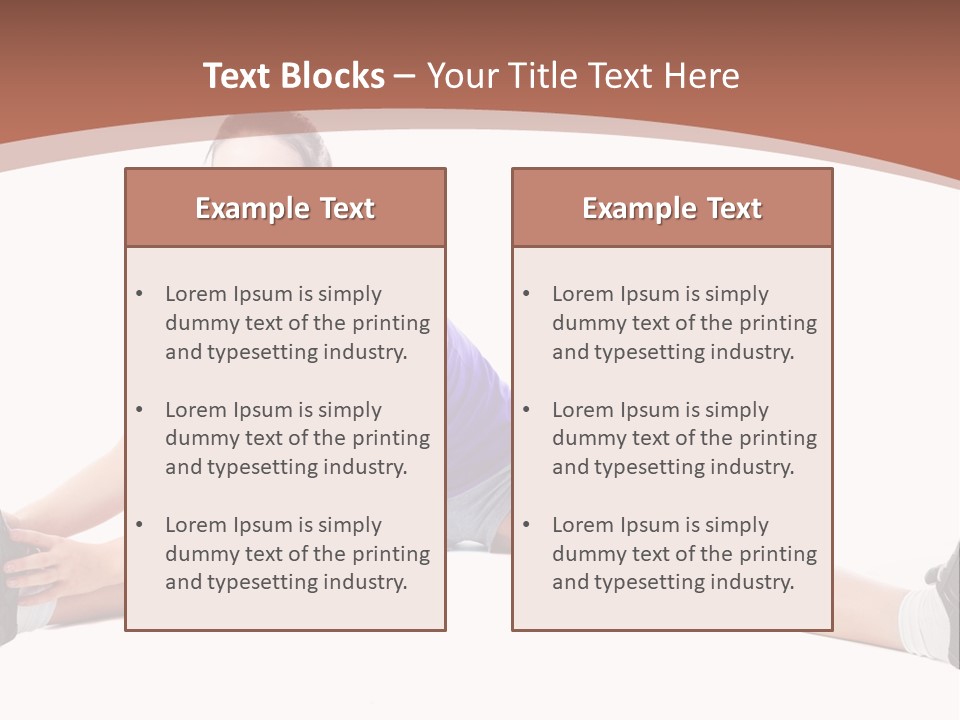 Joy Flexibility Exercises PowerPoint Template