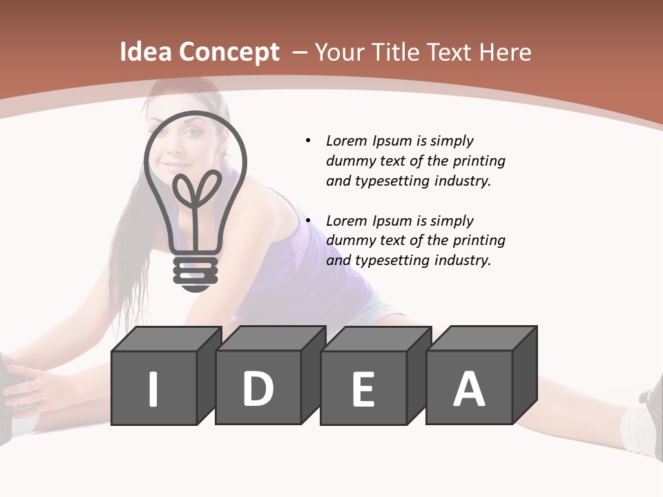 Joy Flexibility Exercises PowerPoint Template