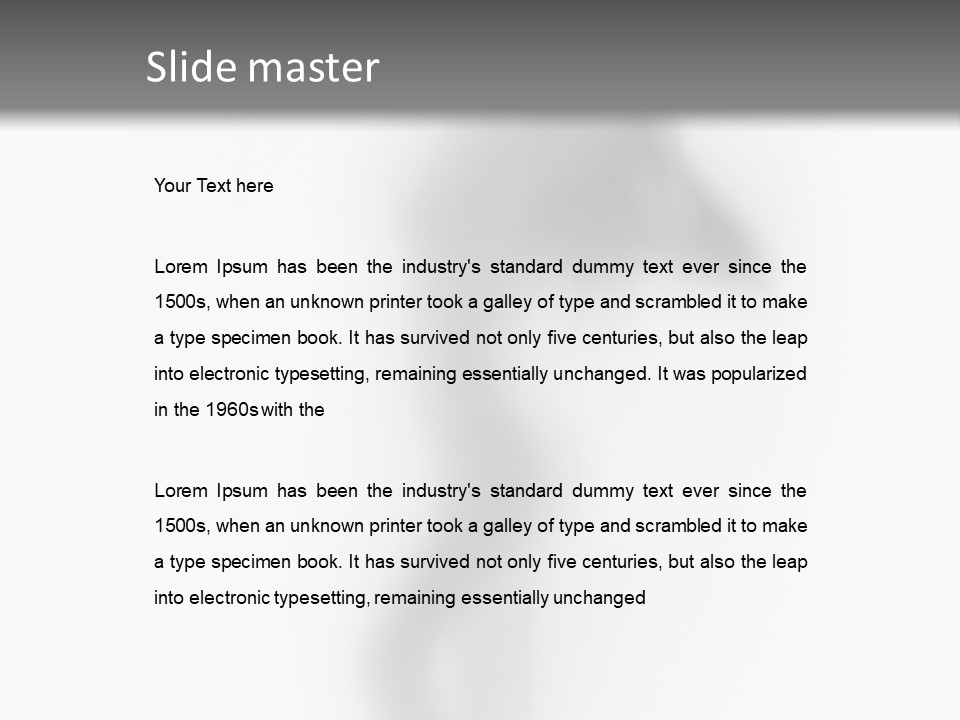 Blur Ghost Hidden PowerPoint Template