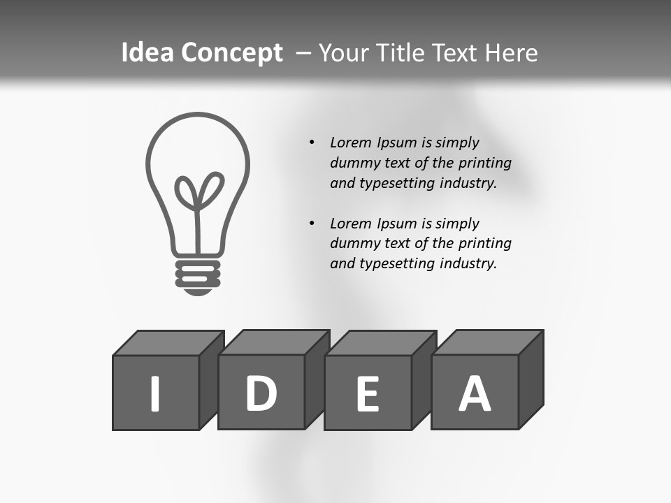 Blur Ghost Hidden PowerPoint Template