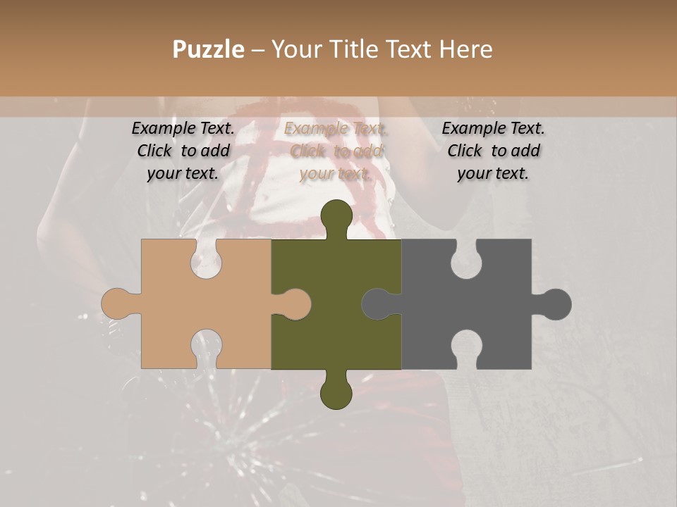 Make Up Haircut Danger PowerPoint Template