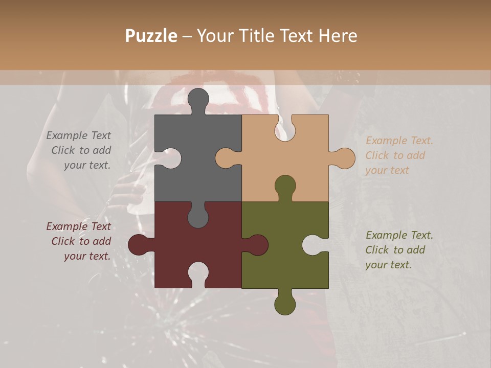 Make Up Haircut Danger PowerPoint Template