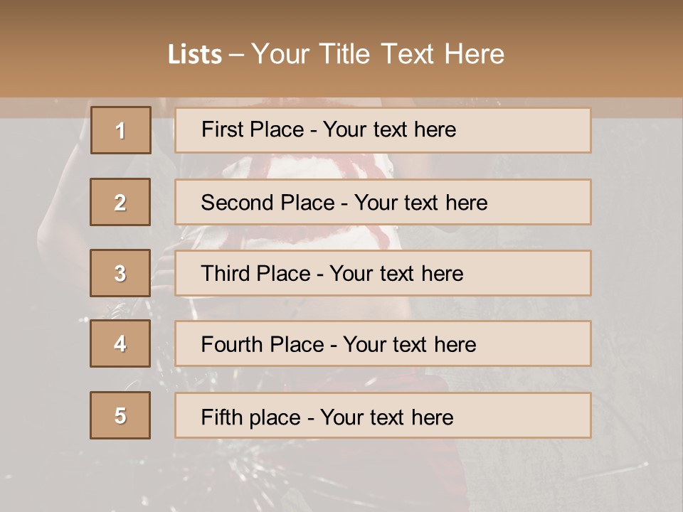 Make Up Haircut Danger PowerPoint Template