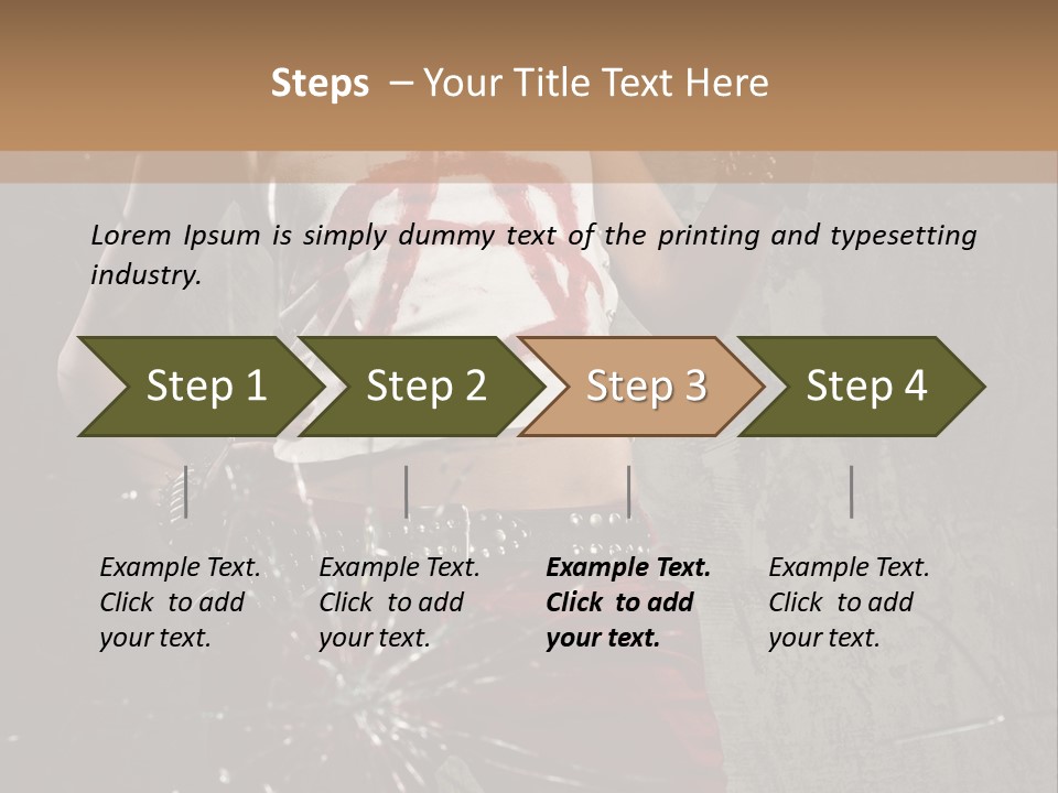 Make Up Haircut Danger PowerPoint Template