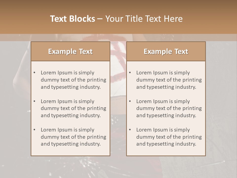 Make Up Haircut Danger PowerPoint Template