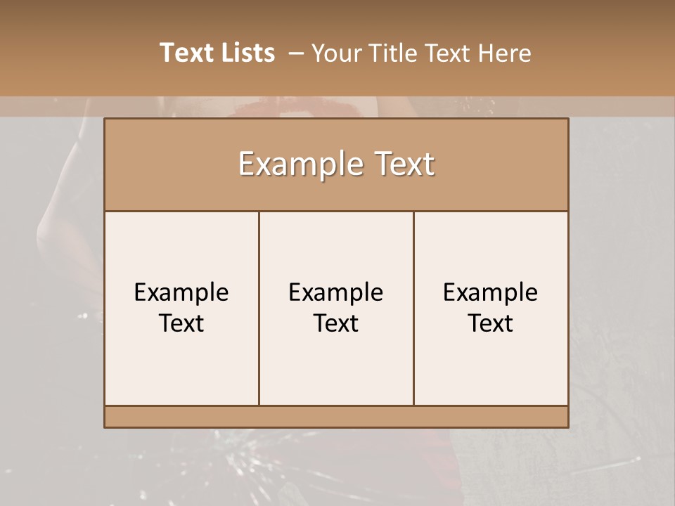 Make Up Haircut Danger PowerPoint Template