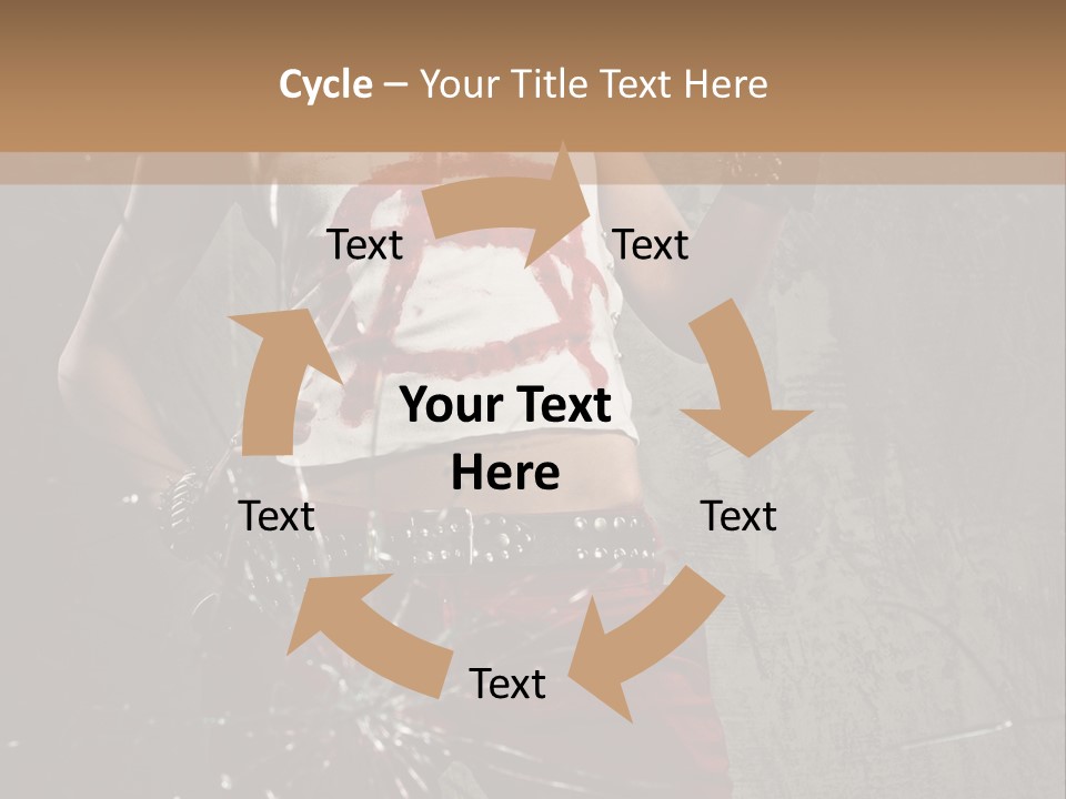 Make Up Haircut Danger PowerPoint Template