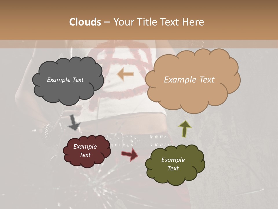 Make Up Haircut Danger PowerPoint Template