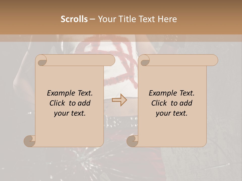 Make Up Haircut Danger PowerPoint Template