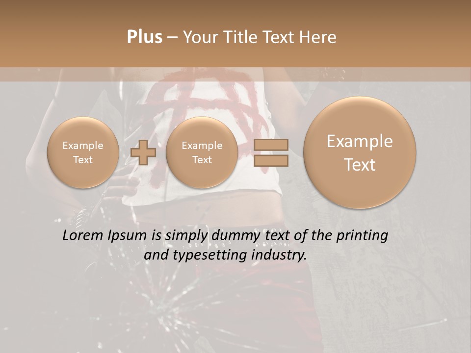 Make Up Haircut Danger PowerPoint Template