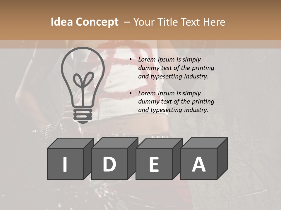 Make Up Haircut Danger PowerPoint Template