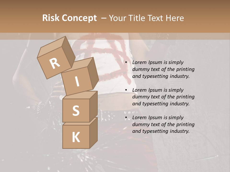 Make Up Haircut Danger PowerPoint Template