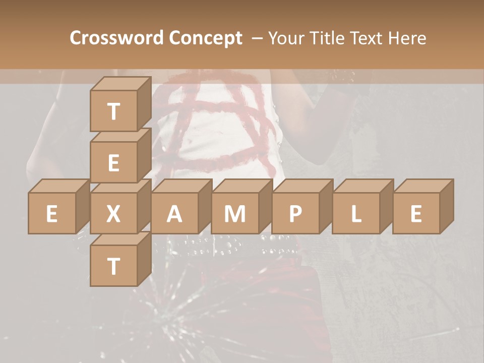 Make Up Haircut Danger PowerPoint Template