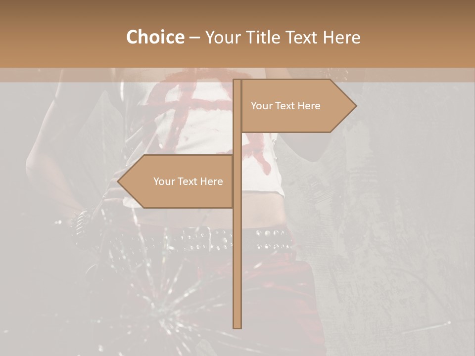 Make Up Haircut Danger PowerPoint Template